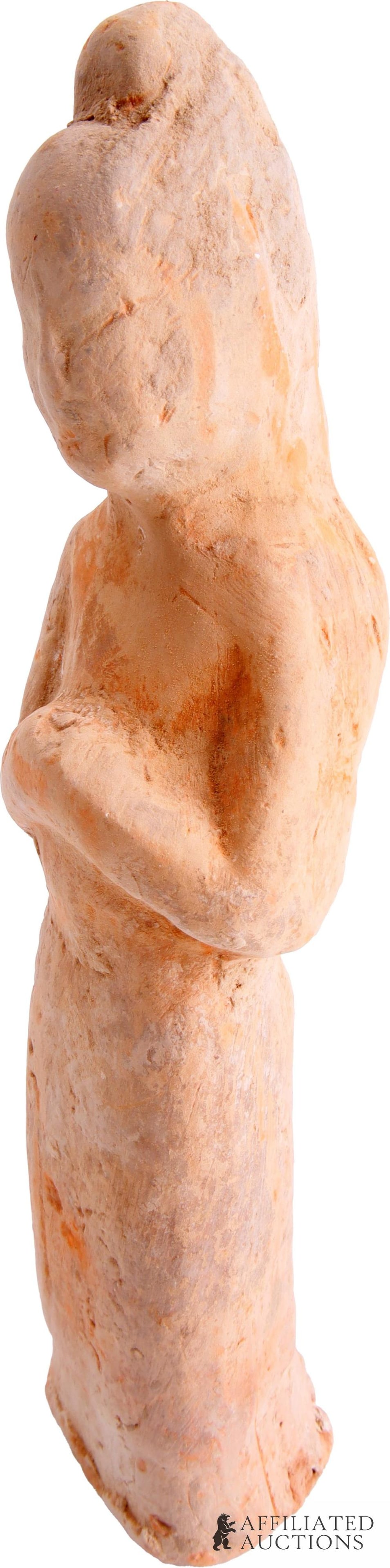Ancient Near East Votive Figure Pottery Art Statue (1 of 4)