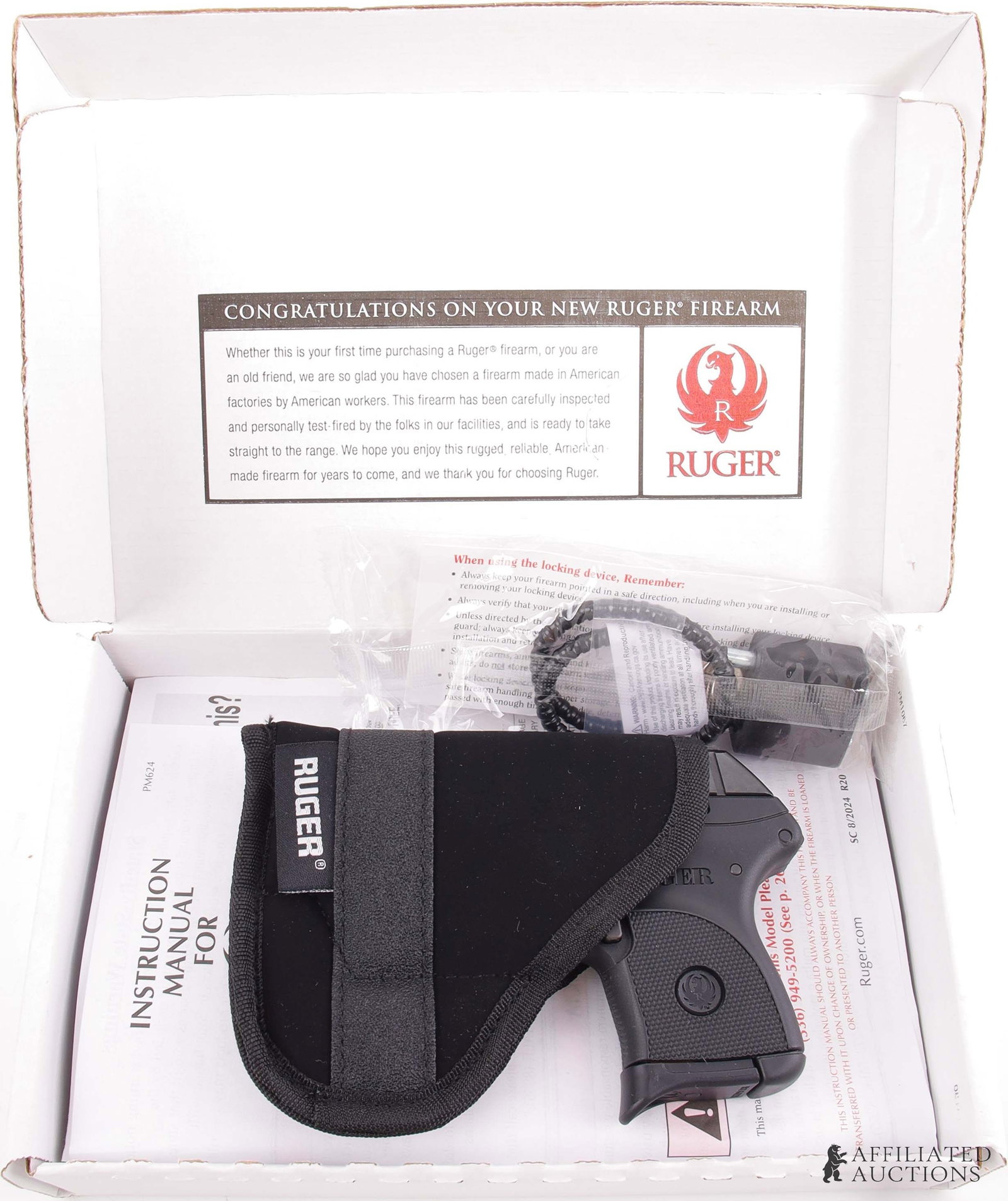 Ruger LCP .380 ACP Semi Auto Pistol NIB: New in box Ruger LCP semi-automatic pistol. Includes one (1) 6-round magazine. FFL required for transfer. Caliber: 380 Automatic Serial Number: 379237033 Model Number: 03701.