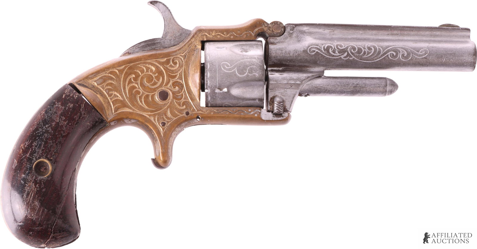 Marlin XXX Standard 1872 .32 Pistol Engraved (1 of 3)