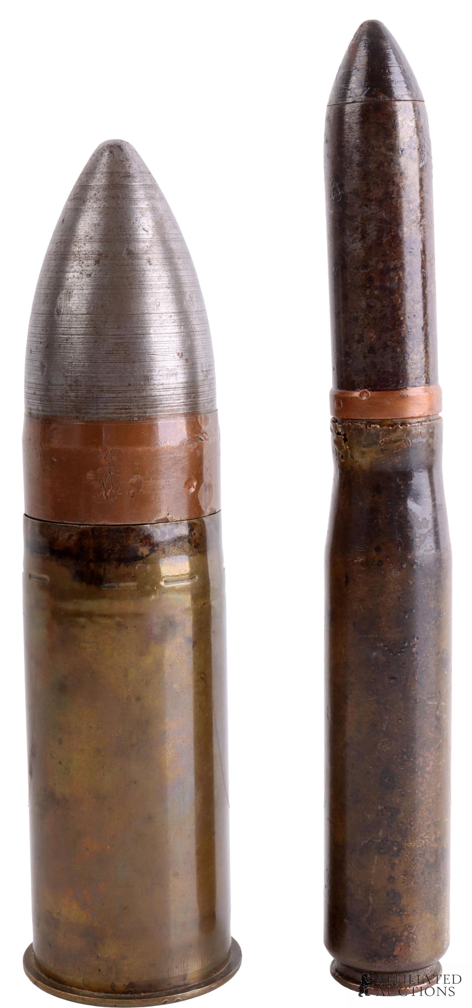 WWII 37mm High Explosive & 20mm Oerlikon Cartridge (1 of 4)