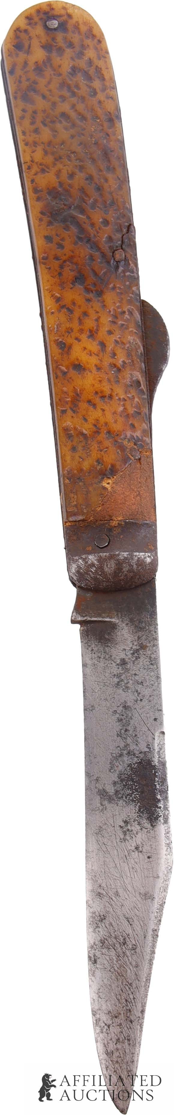 Antique Wostenholm Folding Knife with Bone Handle (1 of 5)