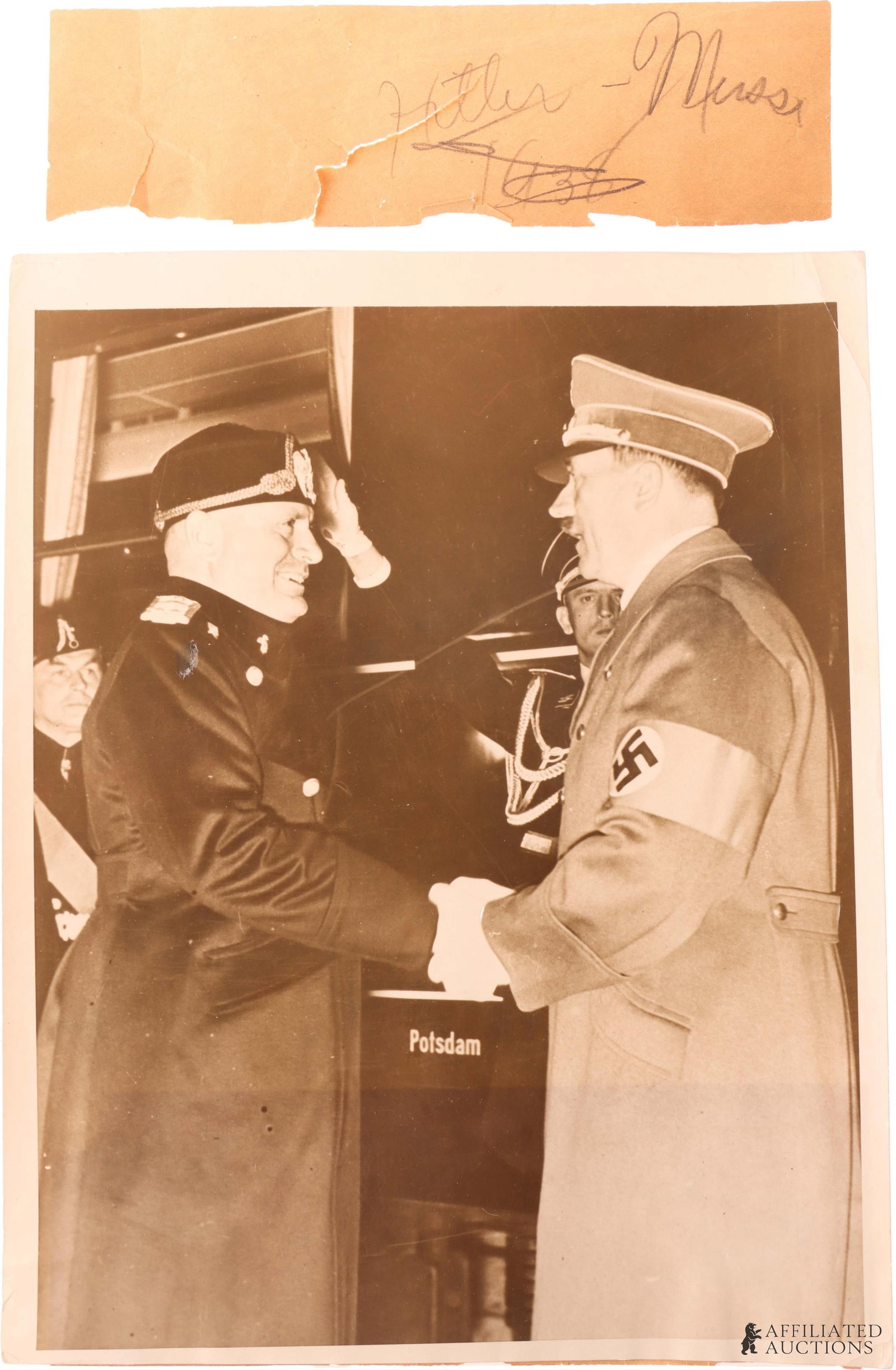 Hitler & Mussolini 1938 Photo Acme Newspictures (1 of 3)