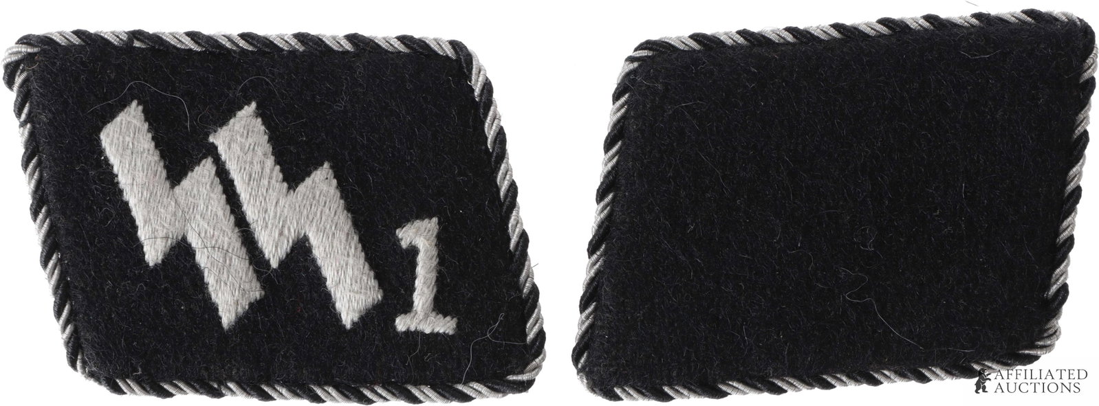 Panzer Assault Badge in Silver WWII Third Reich: A silver-grade panzer assault badge, marked on reverse with 'FLL' and '43'. Zinc construction, measures 2 1/2" x 1 3/4". | This lot has a reserve.