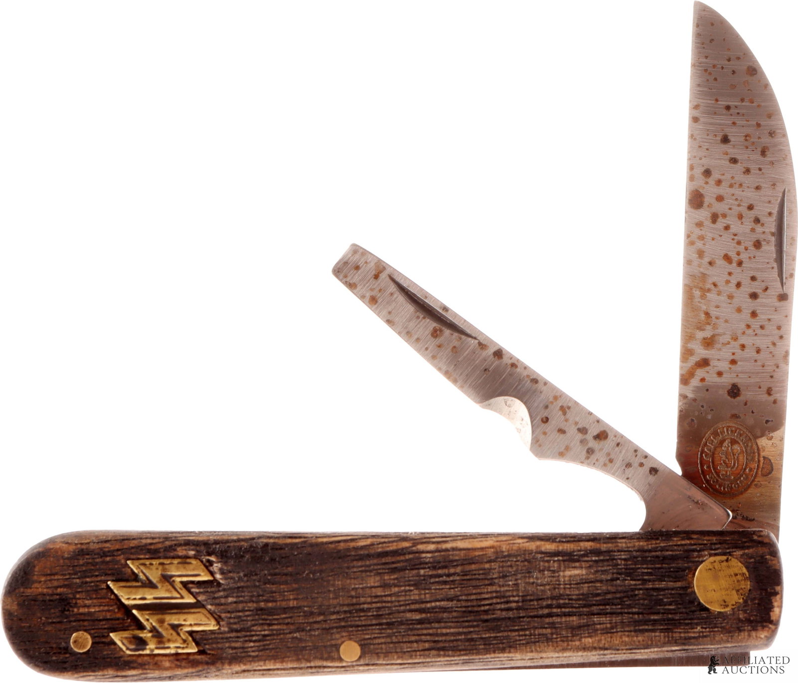 Pocket Knife with SS-Siegrunes Emblem WWII German (1 of 7)