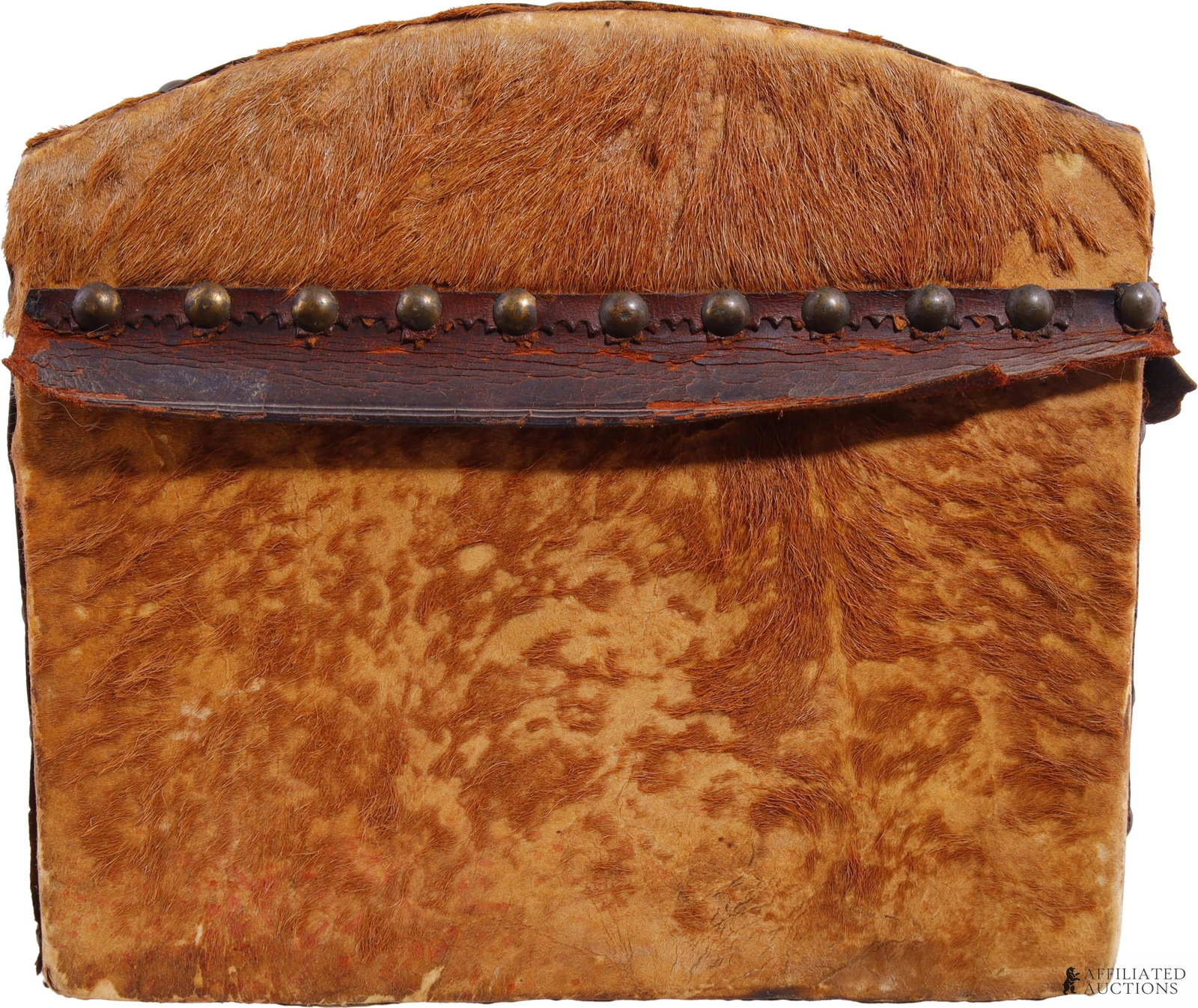 Deer Hide Document Box 1825 Worcester - 2