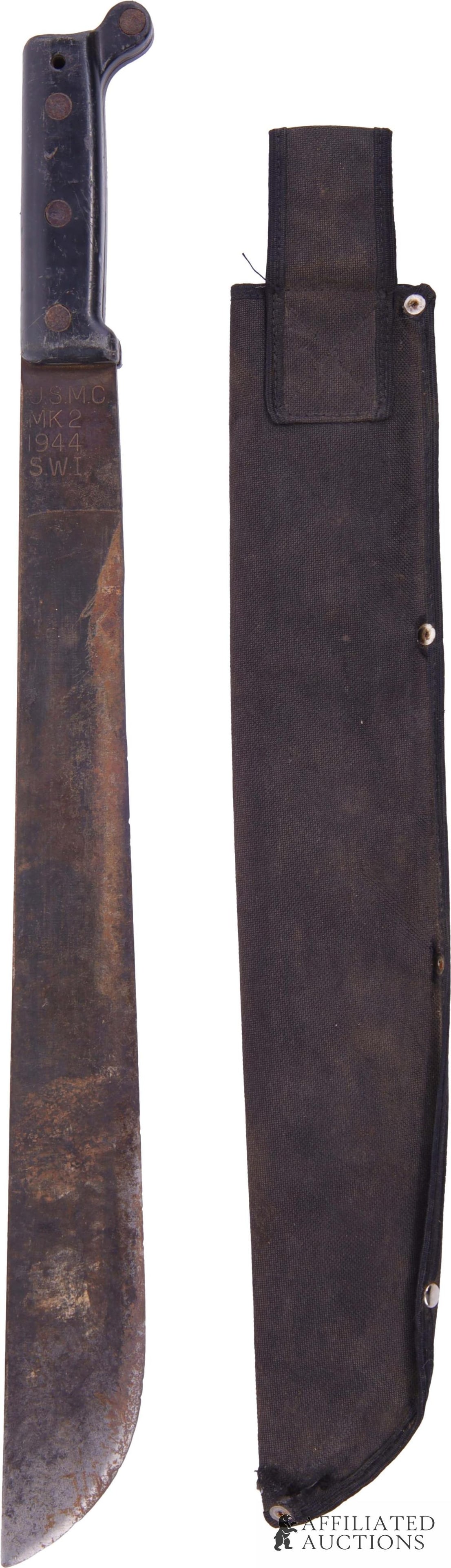 WWII USMC MK 2 Machete Dated 1944 - 2