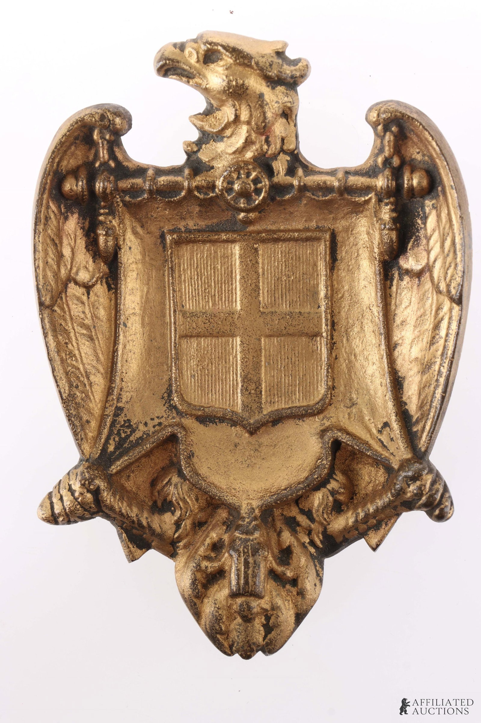WWII German Italian Fascist Ash Tray: Bronze constructed ashtray in the shape of an eagle. It measures 5 1/4 inches. Bottom is marked.