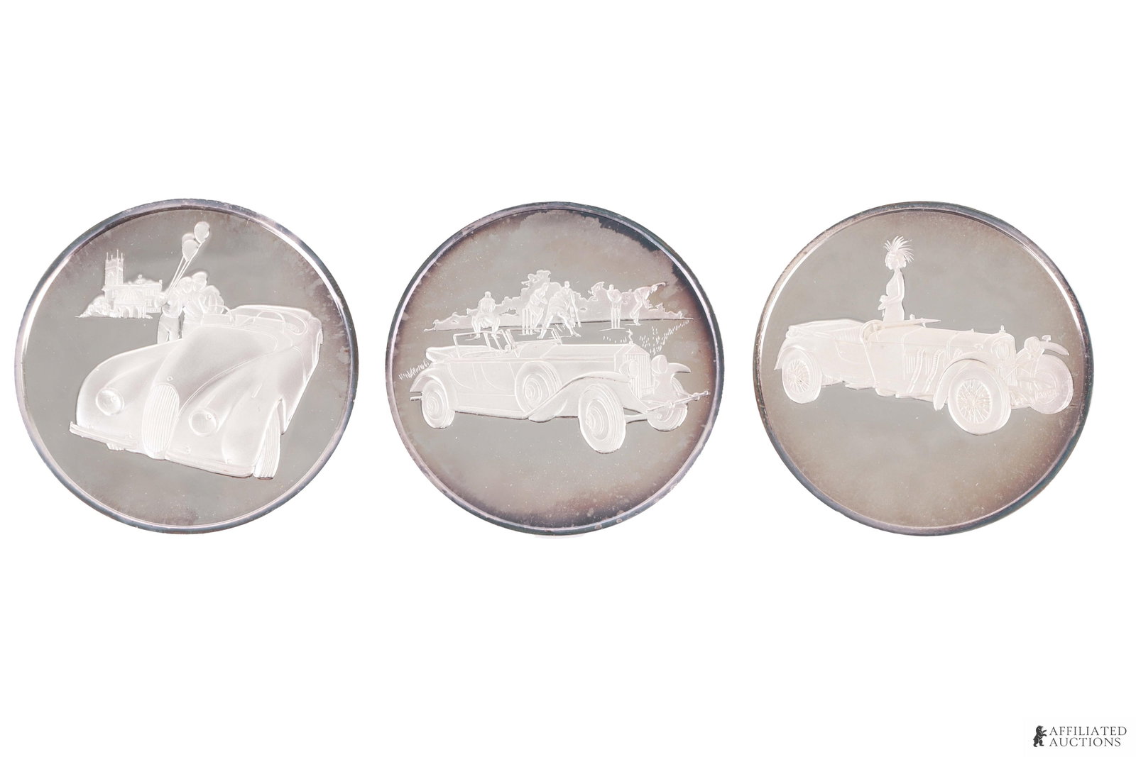 Automobiles .999 Fine Silver Medals 6.36 Ozt Lot 3 (1 of 2)