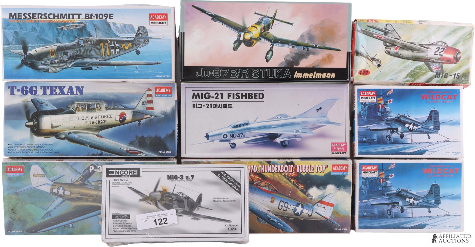 Vintage Model Planes Lot of 10 (1 of 5)