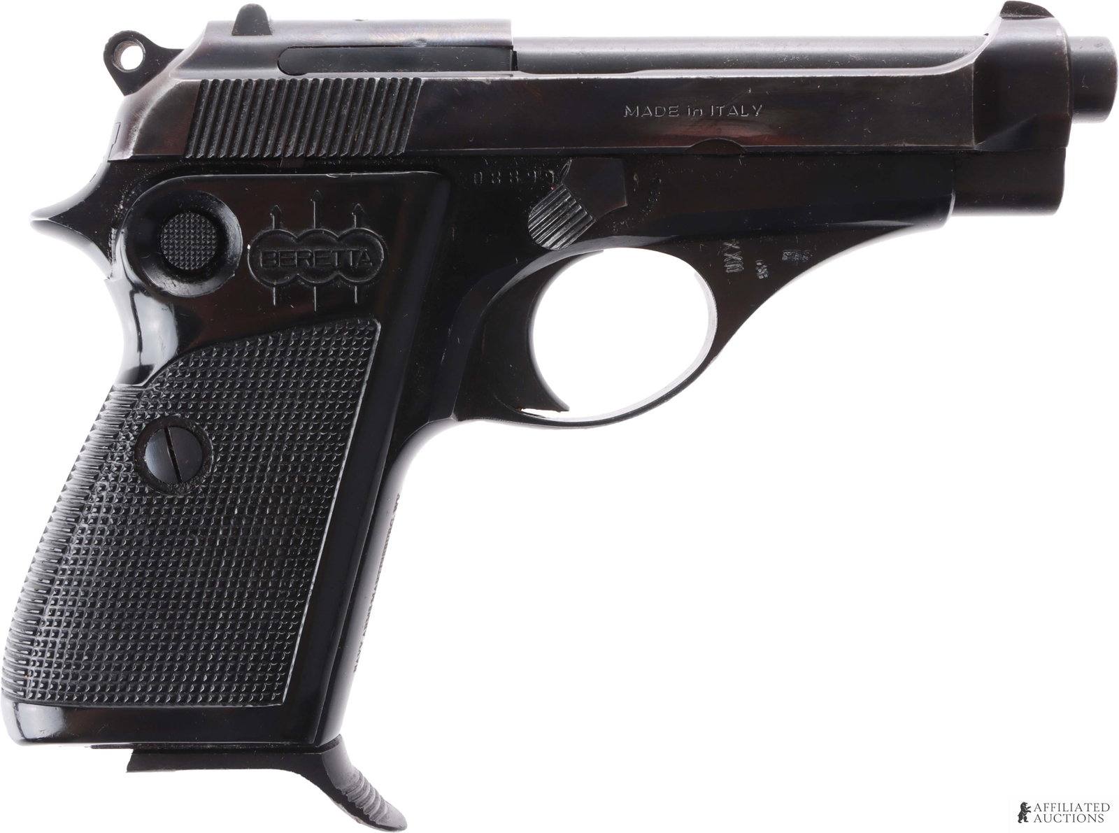 Beretta M70 .32 ACP Semi-Auto Pistol: Beretta M70 semi-automatic pistol with one (1) magazine. Button safety type. FFL or C&R required for transfer. | Caliber: 32 Automatic | Serial Number: A08899 This lot has a reserve.