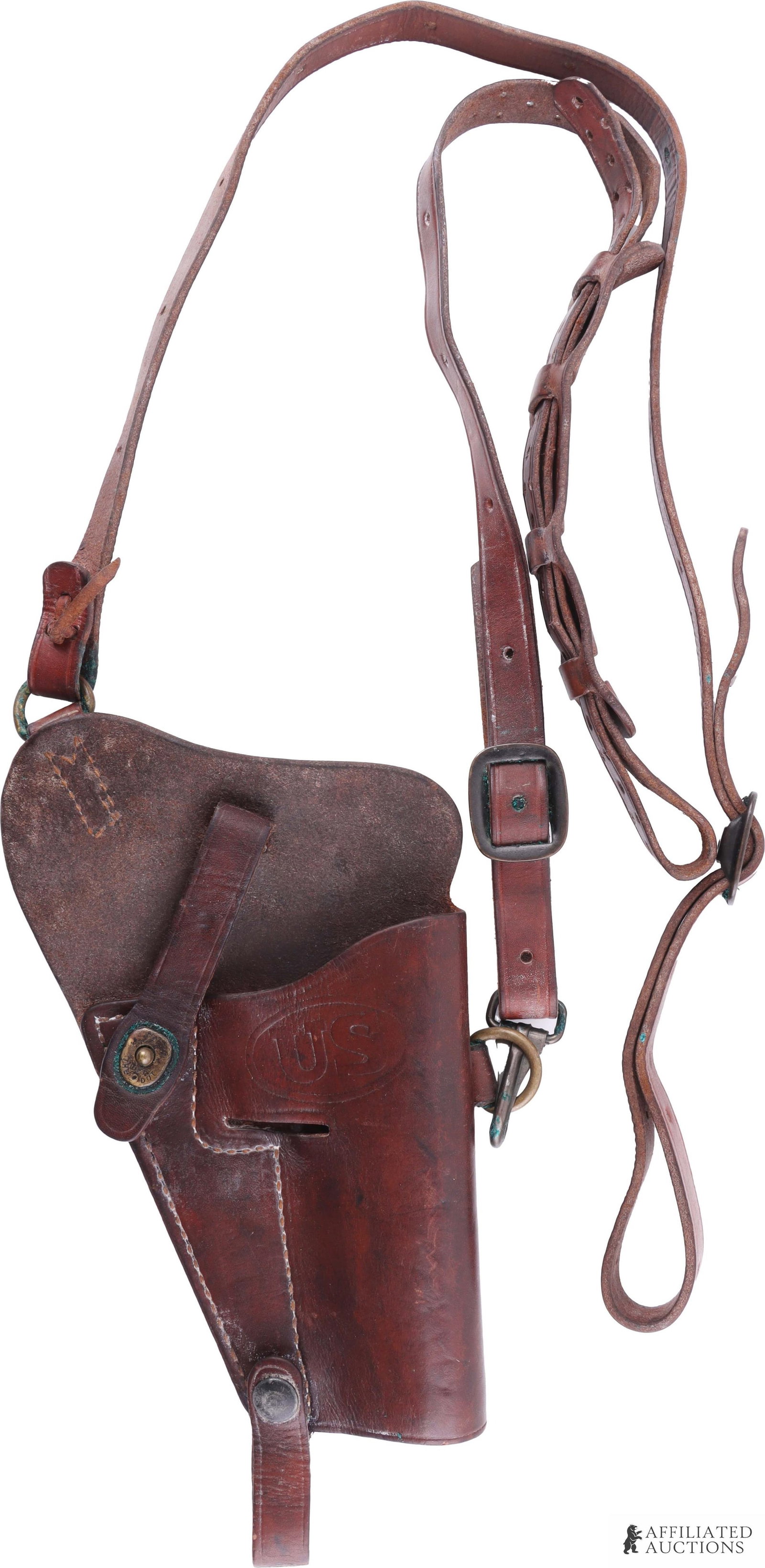 WWII USMC BOYT 1945 M7 Leather Shoulder Holster (1 of 8)