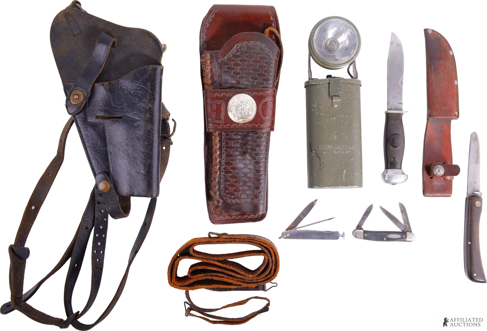 Knives Holsters & Equipment Lot of 10 (1 of 9)