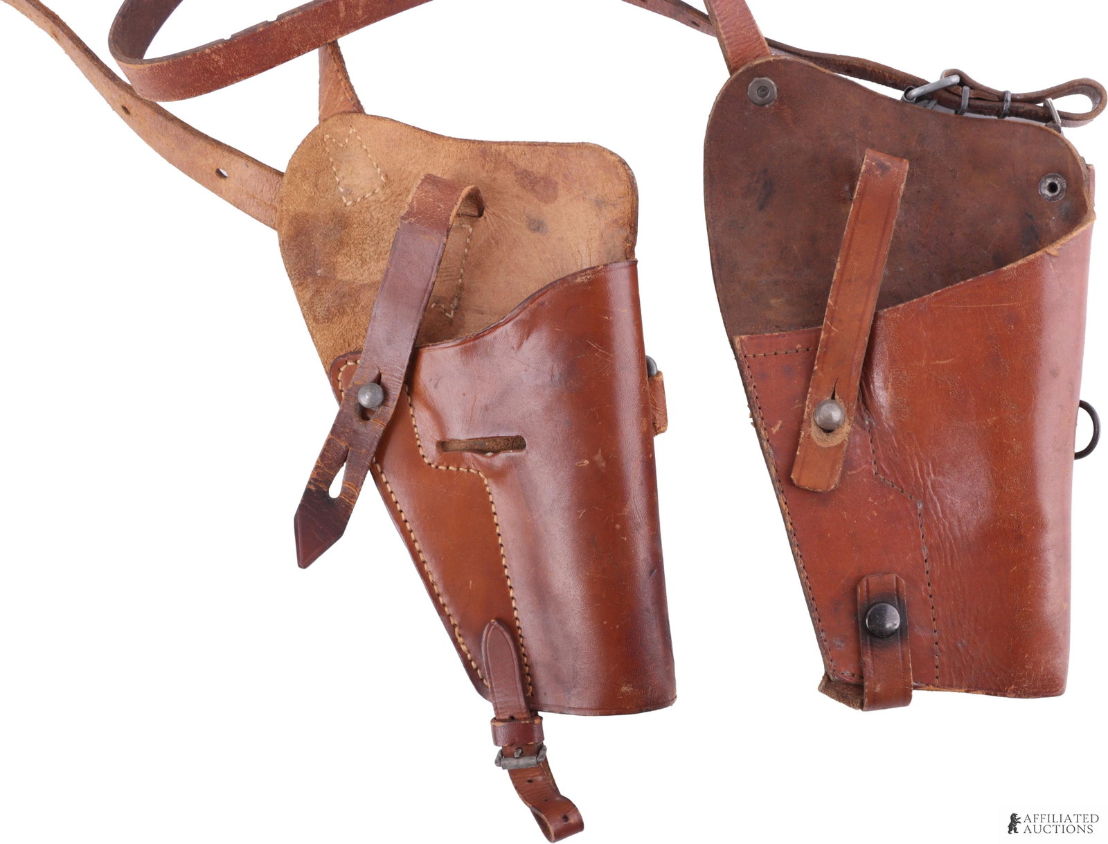 WWII German-made M7 Shoulder Holster Lot of 2 (1 of 7)