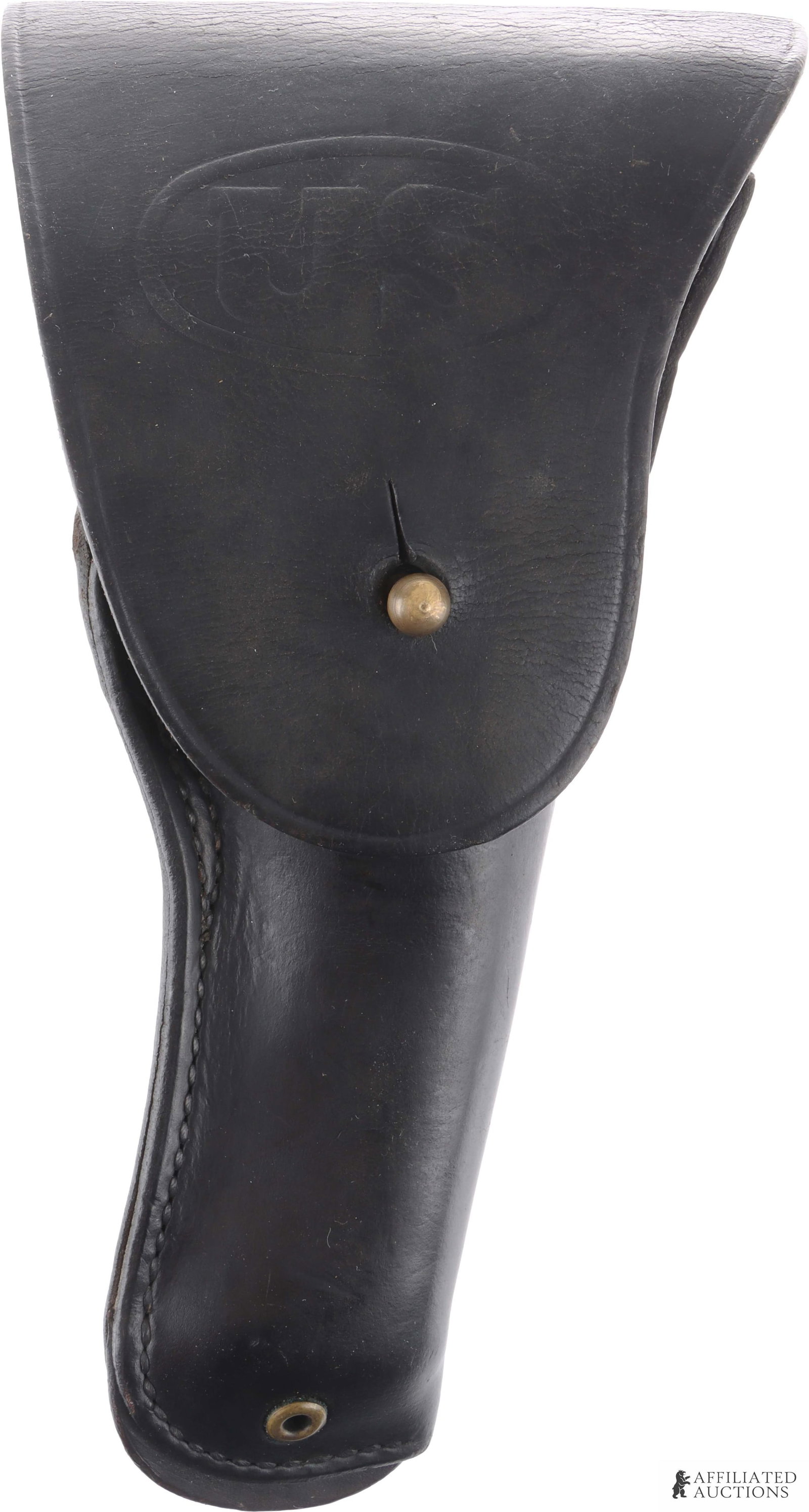 WWII US M1916 Boyt 44 Pistol Holster for Colt 1911: Reverse marked "Boyt 44.".
