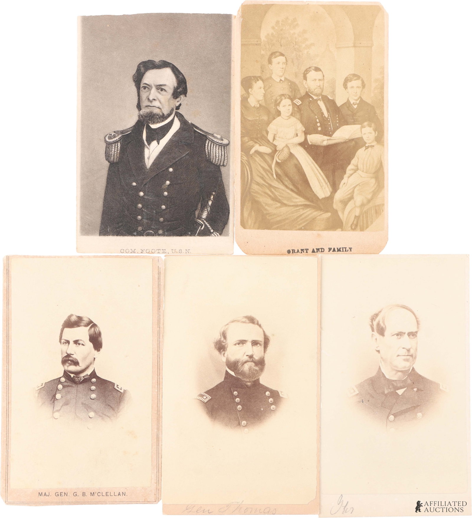 Civil War Union Commanders Carte De Visite Lot 5 (1 of 8)
