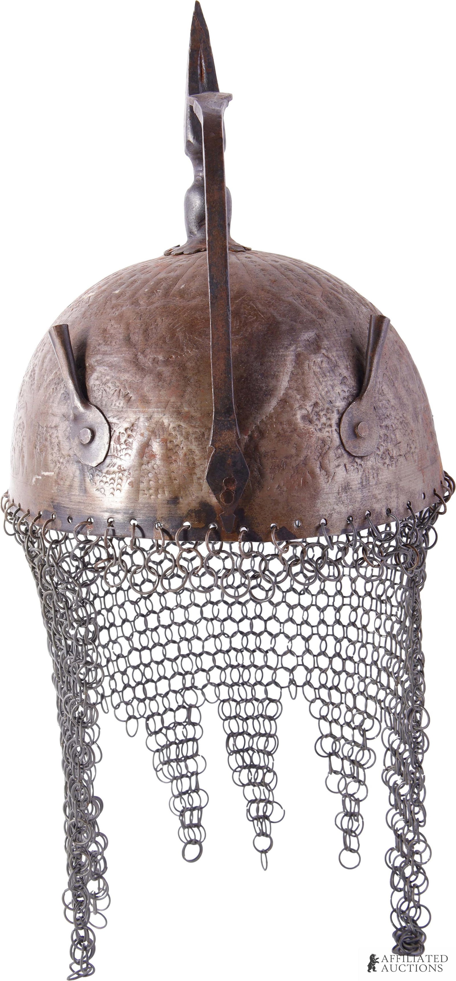 Maghul Kulah Khud Indo-Persian Spiked Steel Helmet (1 of 12)