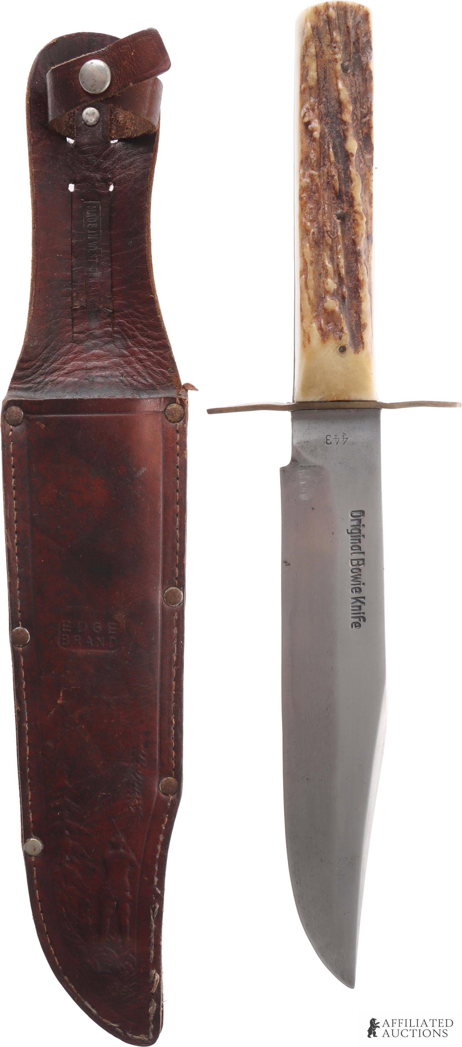 1950s Edge Brand Model 443 Original Bowie Knife (1 of 8)