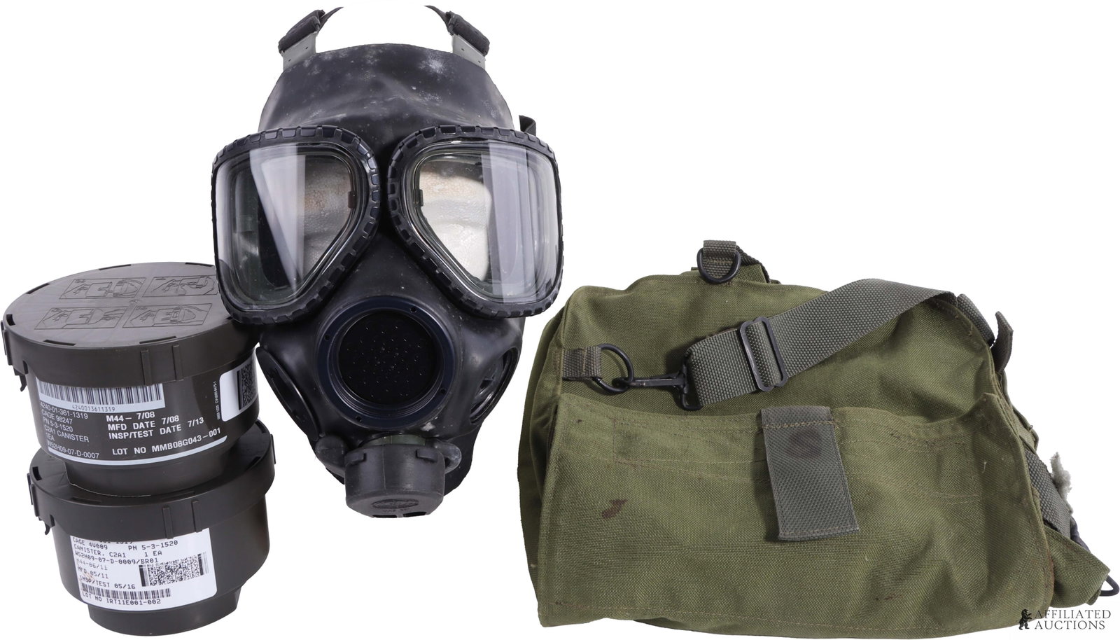US Army M40 Gas Mask S W Bag, Extra Lens, New Filter (1 of 8)