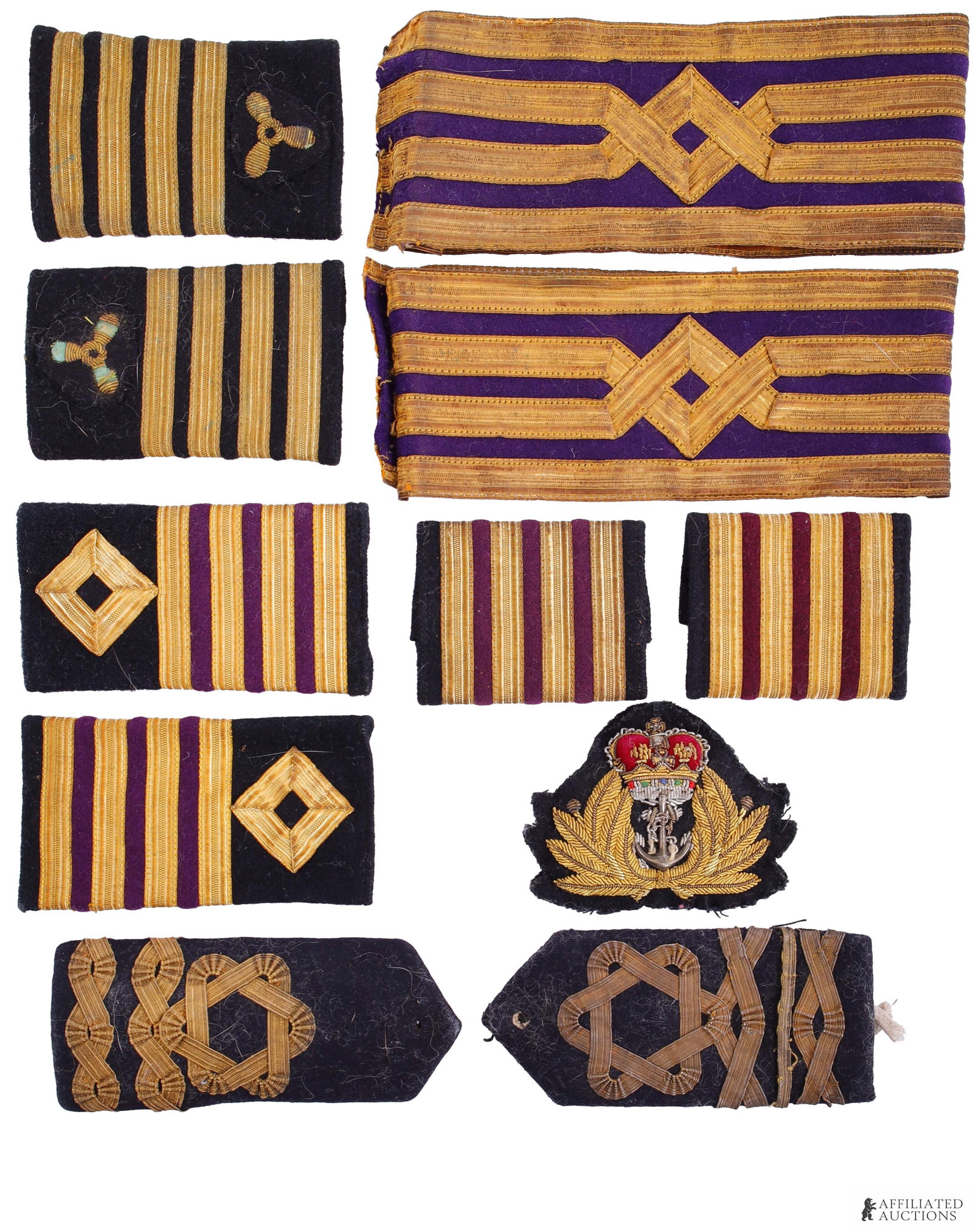 Vintage Military Cuff Ranks & Slides Lot of 6 (1 of 2)