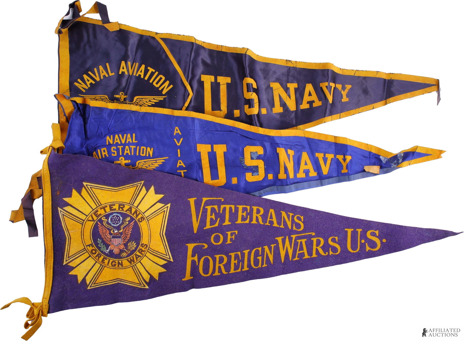 VTG Military Pennants US Naval Air Station & VFW (1 of 8)