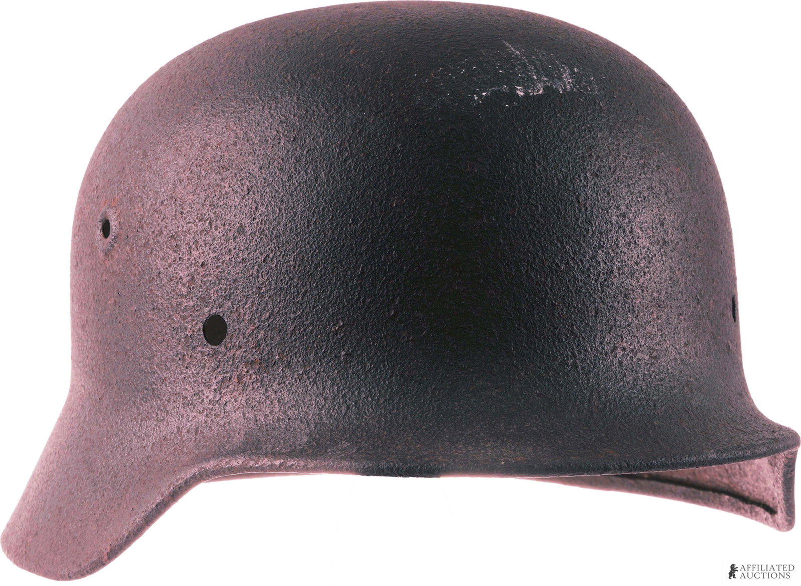 WWII M40 Helmet Shell German Stahlhelm Third Reich: A WWII German M40 Stahlhelm helmet shell, size 62-64. Lacks liner.