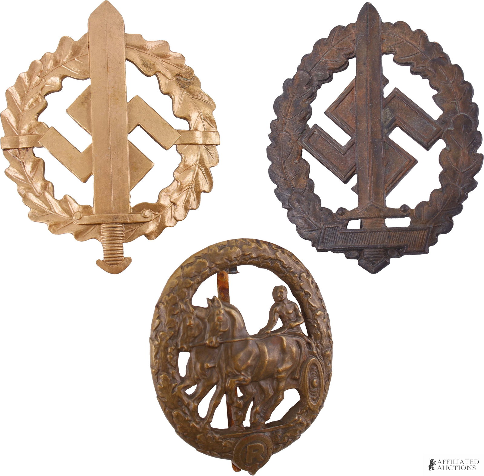 Lot of 2 SA Sports and One Horsemanship Badges (1 of 2)