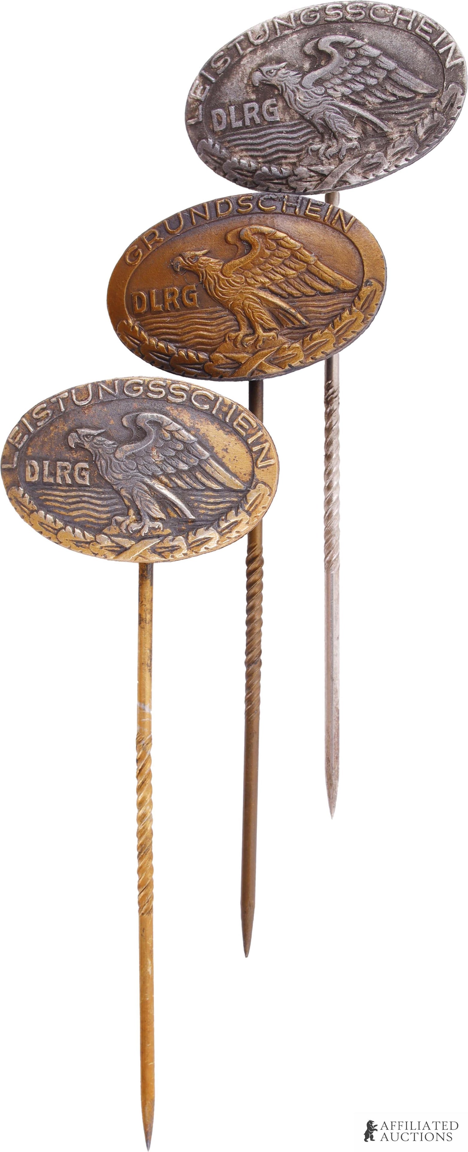 WWII German Lifeguard Certification Pins (1 of 2)