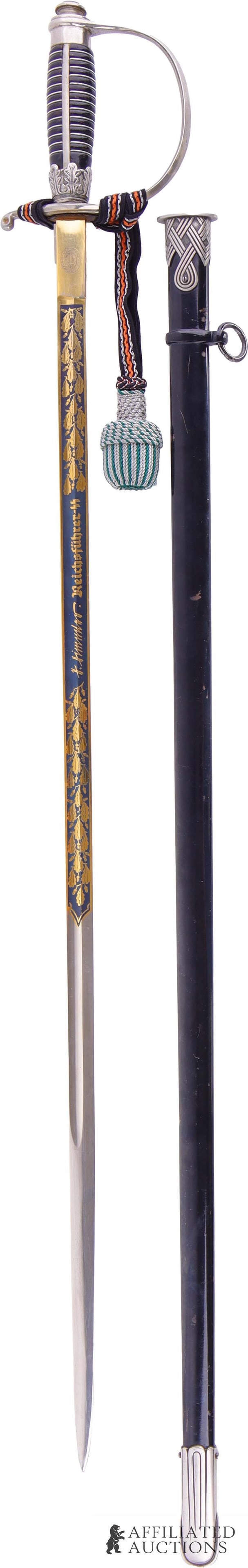 SS Police Sword with Dedication WWII German (1 of 11)