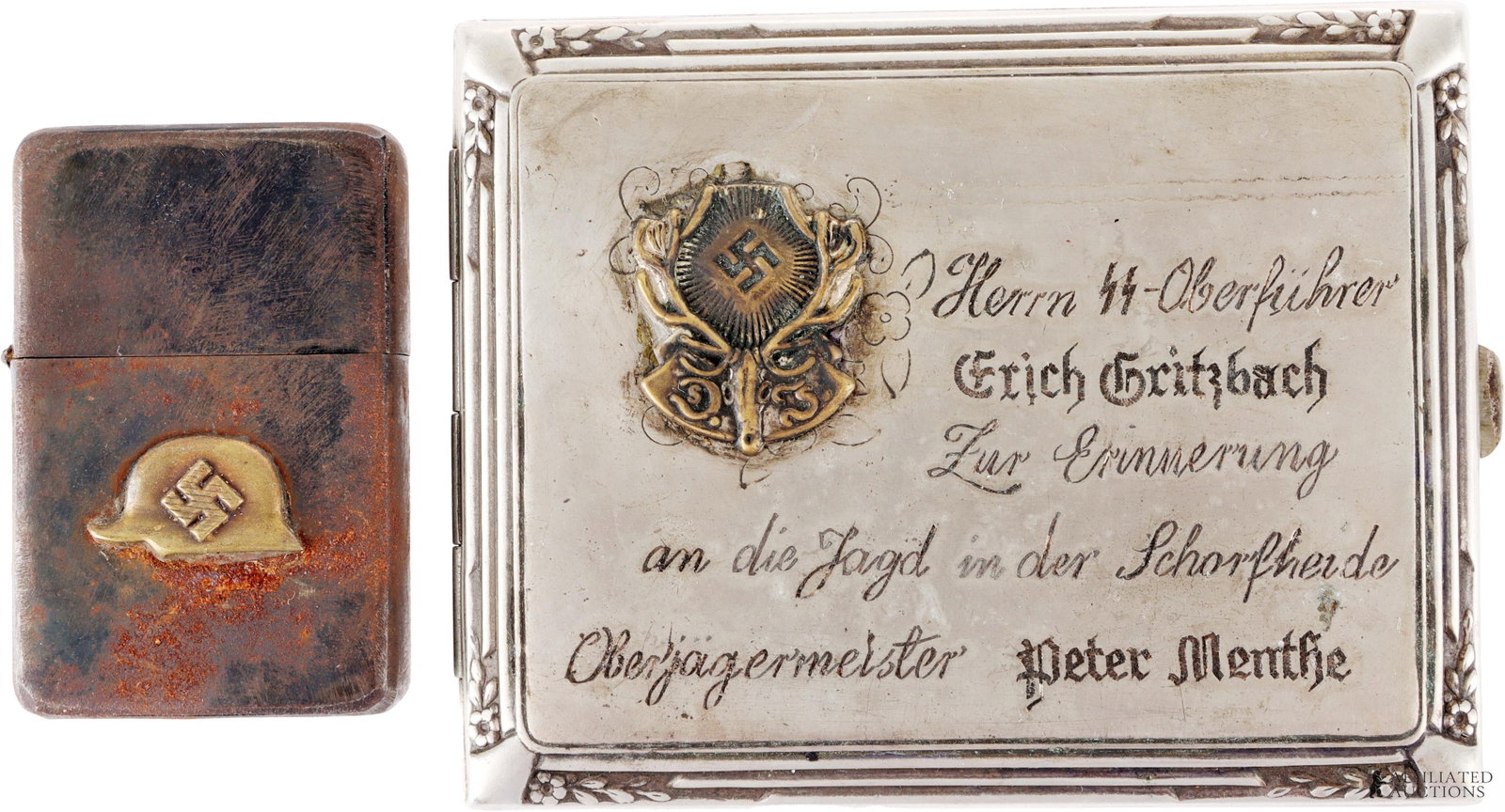 VTG German Tobacciana Lot of 2 WWII German Reich (1 of 10)
