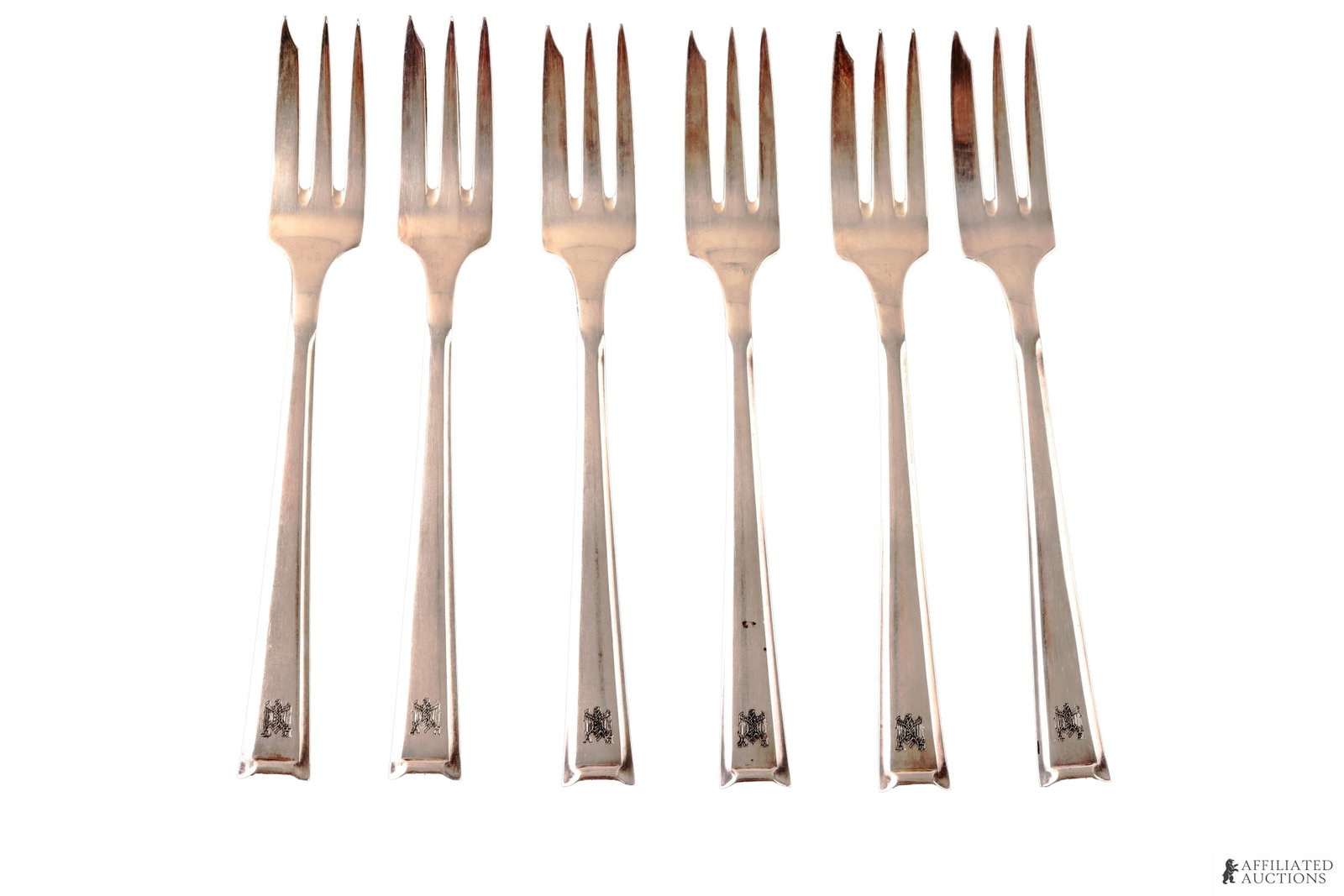 Set of 6 Adolf Hitler Dessert Forks WWII German (1 of 3)