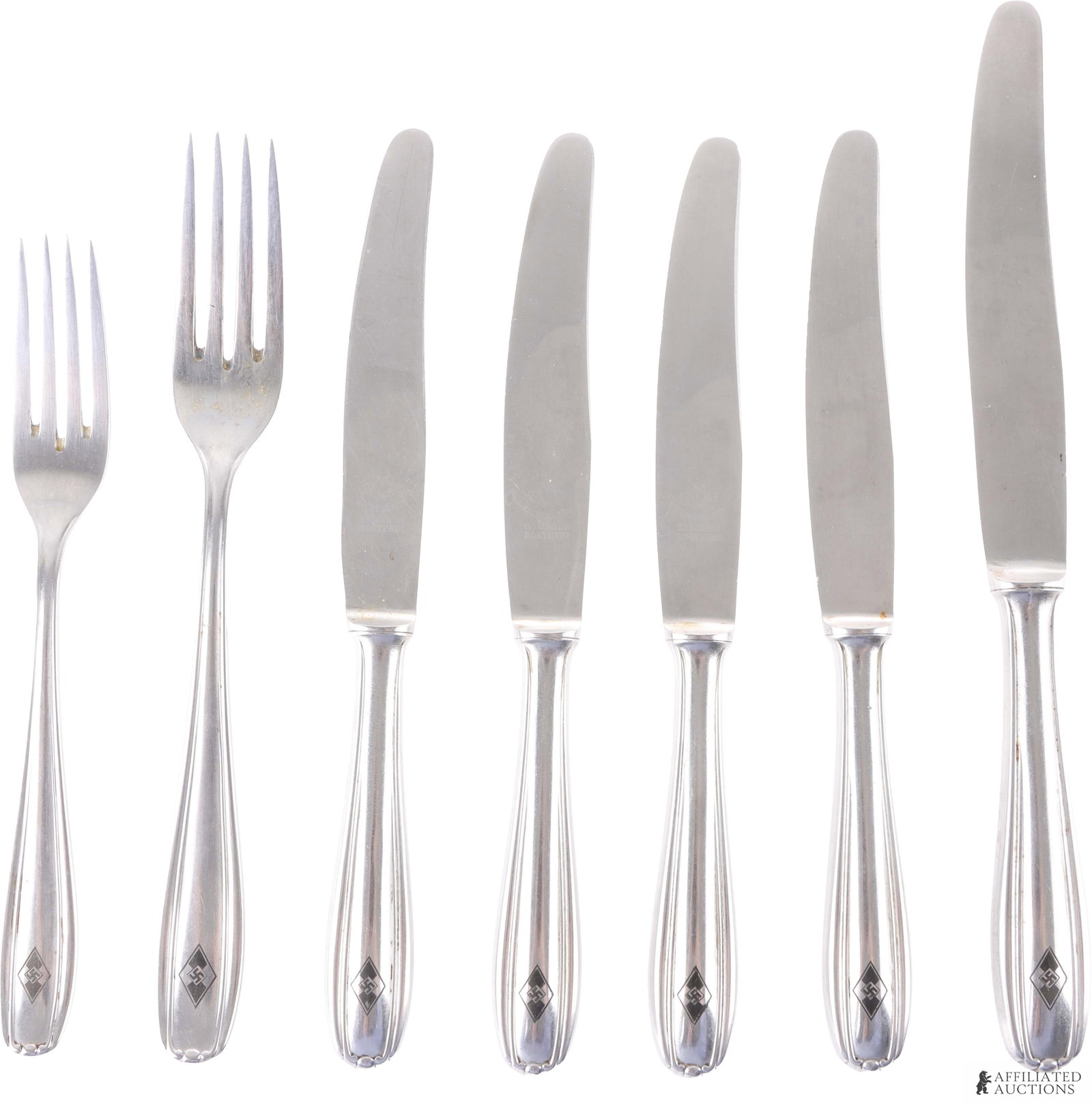 Hitlerjugend Canteen Ware Forks & Knives Lot of 7 (1 of 6)