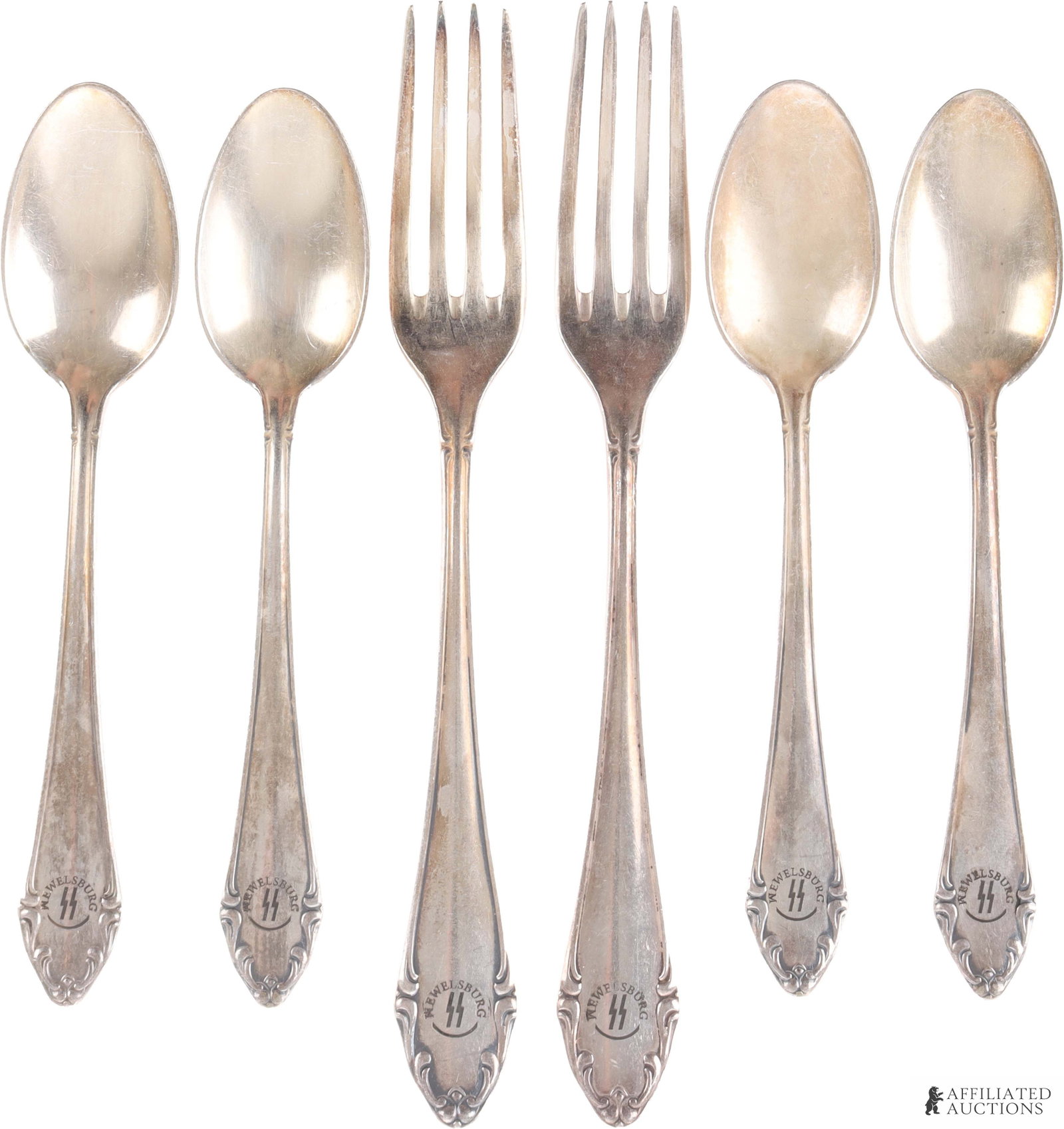 Wewelsburg Canteen Ware Forks & Spoons Lot of 6 (1 of 4)