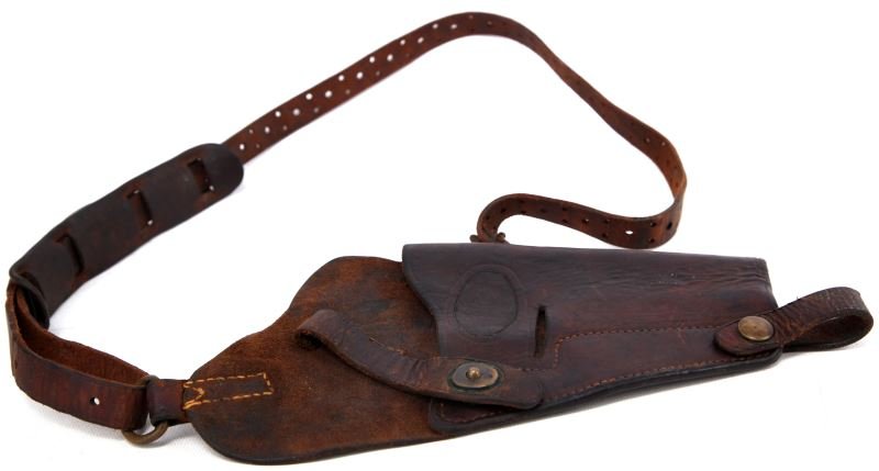 WWII ENGER KRESS PILOT M3 A11 45 SHOULDER HOLSTER: Service wear, but good supple leather, complete and wearable.