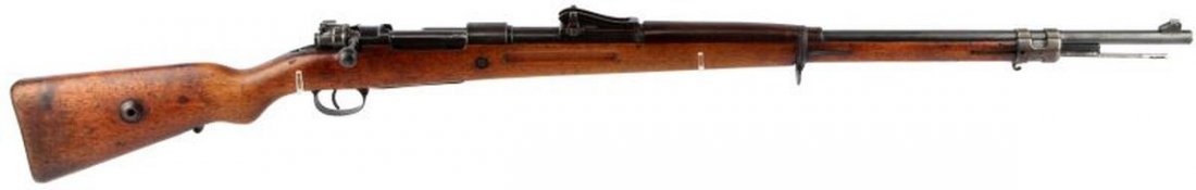 SPANDAU GEWEHR 98 RIFLE IMPORT MARKED: WWI era Gewehr 98 Mauser rifle made at Spandau Arsenal in Germany. Original Spandau marking faint through what appears to be an arsenal re-blue, likely done in Turkey, where a large number of these ri
