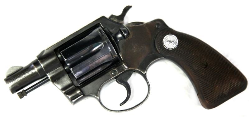 1971 COLT DETECTIVE SPECIAL .38 SPECIAL REVOLVER: This 1971 detective special .38 special revolver has a 2 inch blued barrel. Bore is bright and clean. Frame bluing is about 65%. Most of the wear on the frame is on the left side. Action works great o