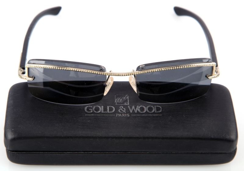GOLD & WOOD BRAND MAKER EYEGLASSES HO1S.4: Virtually unused needs your prescription.