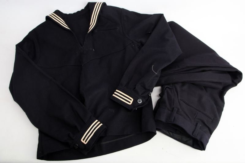 US NAVY DRESS BLUE JUMPER CRACKERJACK UNIFORM