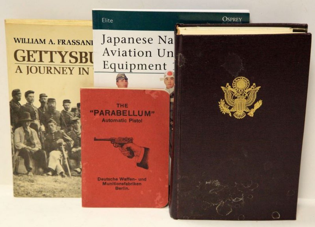 MILITARY HISTORY REFERENCE BOOK MIXED LOT OF 4: This mixed group of books includes: Command Decisions, printed by the Office of the Chief of Military History US Army 1960 (hardcover) (edited by Kent Roberts Greenfield), The "Parabellum" Automatic P