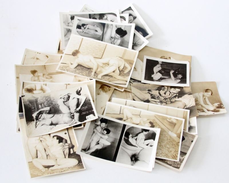36 POST WAR JAPAN & MIDDLE EAST PORN PHOTOGRAPHS: Interesting Asian, Middle Eastern mostly 3 by 5 inches, all very good, circa WWII.