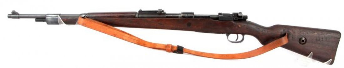 WWII GERMAN K98 MAUSER CE 44 SOME MATCHING NUMBERS: Bore is dark and corroded, stock shows average field use. Matching serial numbers include magazine, stock, and receiver. The rest are replaced with different serial numbers. Overall in fair condition.