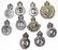 10 KINGS CROWN ENGLAND POLICE CAP BADGE LOT