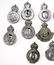 10 KINGS CROWN ENGLAND POLICE CAP BADGE LOT - 3