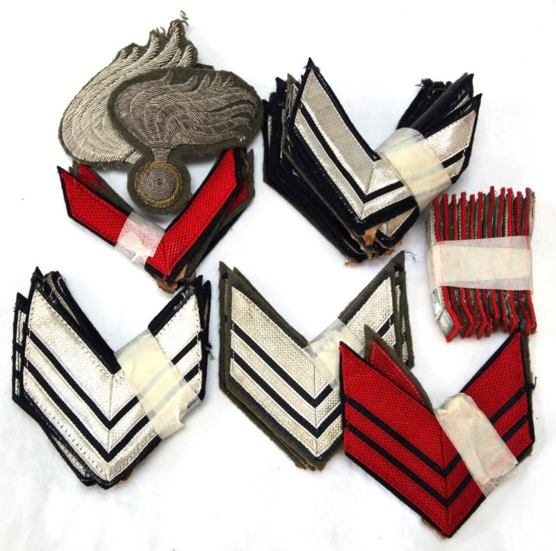 LOT OF 40 ITALIAN POLICE CAP AND UNIFORM PATCHES: Grouping of 40 Italian police cap and uniform patches from the World Police Museum in Milan, Italy, with COA, approximate age is mid-20th century. Patches are in good condition with little to no signs