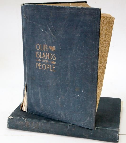 OUR ISLANDS AND THEIR PEOPLE AS SEEN WITH CAMERA &: Our Islands and Their People As Seen with Camera & Pencil Volumes I and II 1899. The books explore the lands won from Spain in the Spanish American War, including Puerto Rico, Cuba, Hawaii and the Phi
