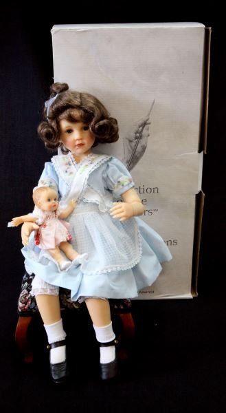 COLLECTION OF MASTERS & CONSUMMATE COLLECTION DOLL: The first doll in this lot is Patricia from the Collections of Masters by Richard Simmons. This doll is 15.5" tall and is in mint condition. It comes with the COA, edition #1098. the second doll of th