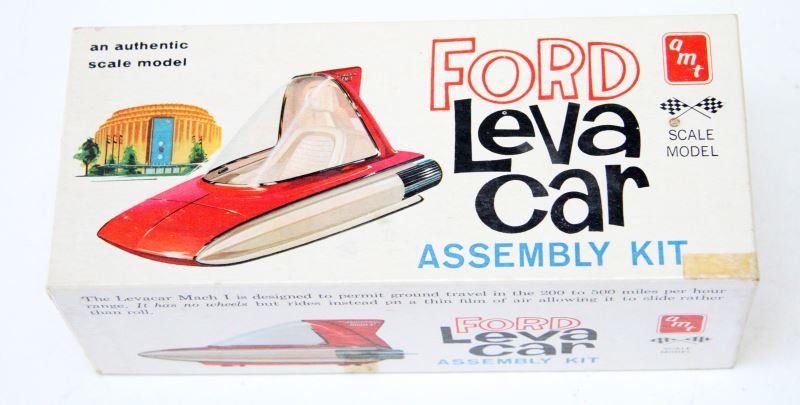 FORD LEVACAR ASSEMBLY KIT SCALE MODEL NO. 160: Ford Levacar Mach I vintage scale model, no. 160. Original box with instructions. Very good. 0