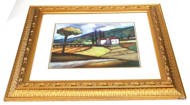 SLAVA BRODINSKY SIGNED SERIGRAPH WITH COA: Signed Slava Brodinsky serigraph titled "The Journey Home". Slava Brodinsky's works have been show in various galleries since the 1990's. This work has been professionally framed and is accompanied wi