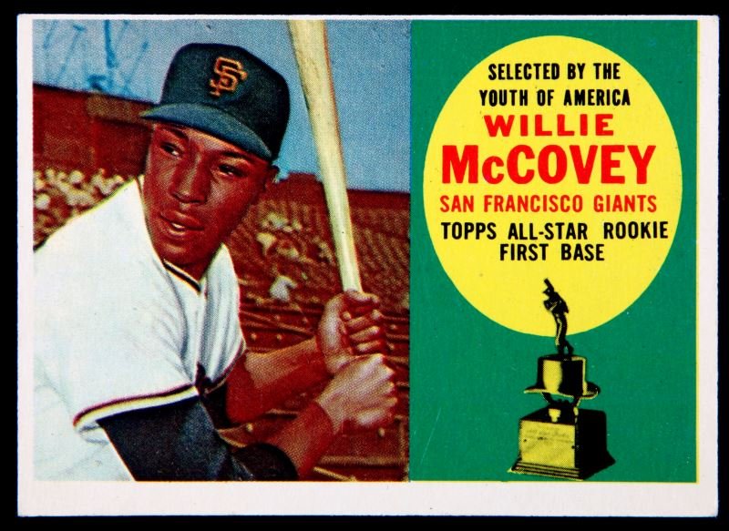 1950'S ROOKIE BASEBALL CARD WILLIE MCCOVEY TCG 316: Desirable card, 4/5.