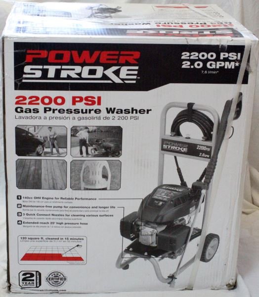 POWER STROKE 2200 PSI 2.0 GPM GAS PRESSURE WASHER