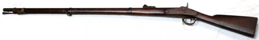 HARPERS FERRY 1842 CIVIL WAR MUSKET DATED 1848: .69 caliber model 1842 marked "Harpers / Ferry / 1848" on lock behind hammer and "US" with eagle in front. Breech tang is also dated 1848 and barrel is proofed with "VP" over eagle head. "US" appears